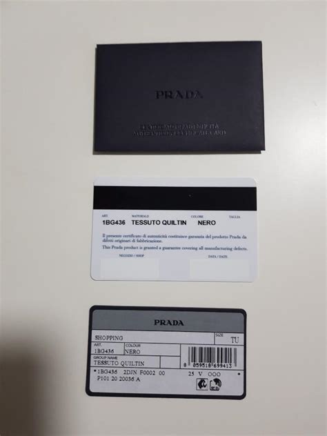 prada milano authenticity certificate card|prada purse authentication form.